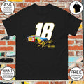 Vintage Kyle Busch 18 Tribute Nascar Legend Memorial signature sports shirt