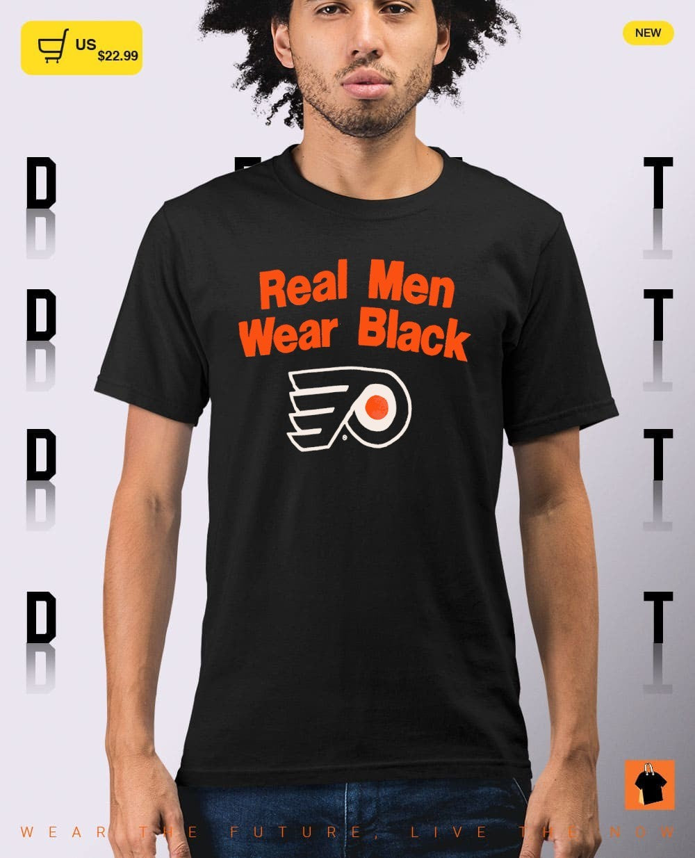 Vintage Philadelphia Flyers Real Men Wear Black shirt