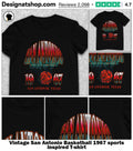 Vintage San Antonio Basketball 1967 sports inspired shirt