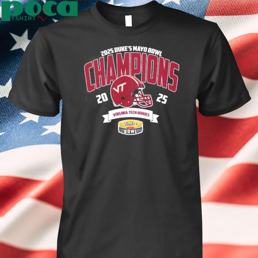 Virginia Tech Hokies Football Champions 2025 Duke’s Mayo Bowl NCAA College Football Shirt
