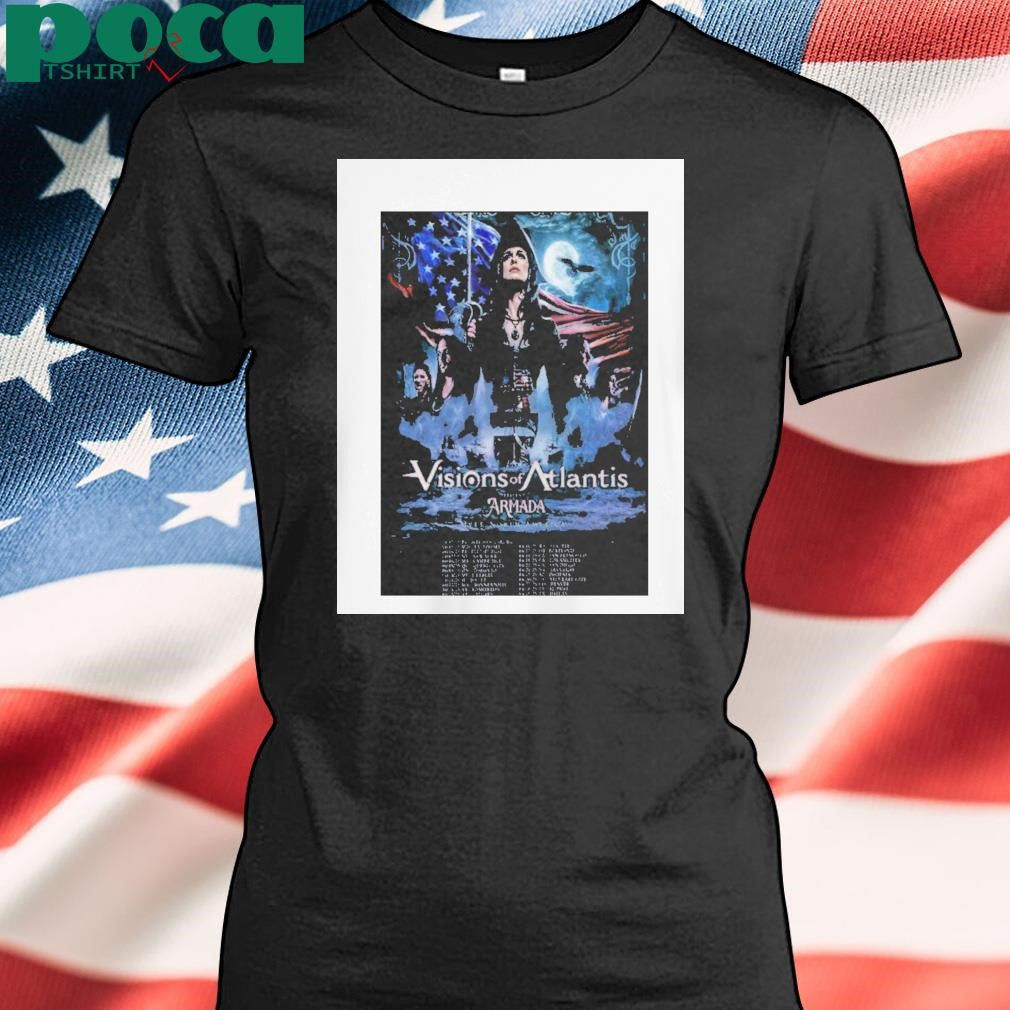 Visions Of Atlantis North American Tour 2025 Poster T Shirt
