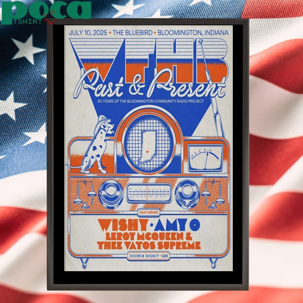 WFHB Jul 10 2025 Bluebird Nightclub In Bloomington IN Poster shirt