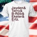 Washington Ampersand Stars Jayden & Terry & B-Rob & Ekeler & Ertz Shirt