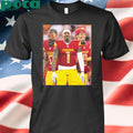Washington Commanders New Look Offense Qb Jayden Daniels Rb Brian Robinson Jr Rb Austin Ekeler Poster T Shirt