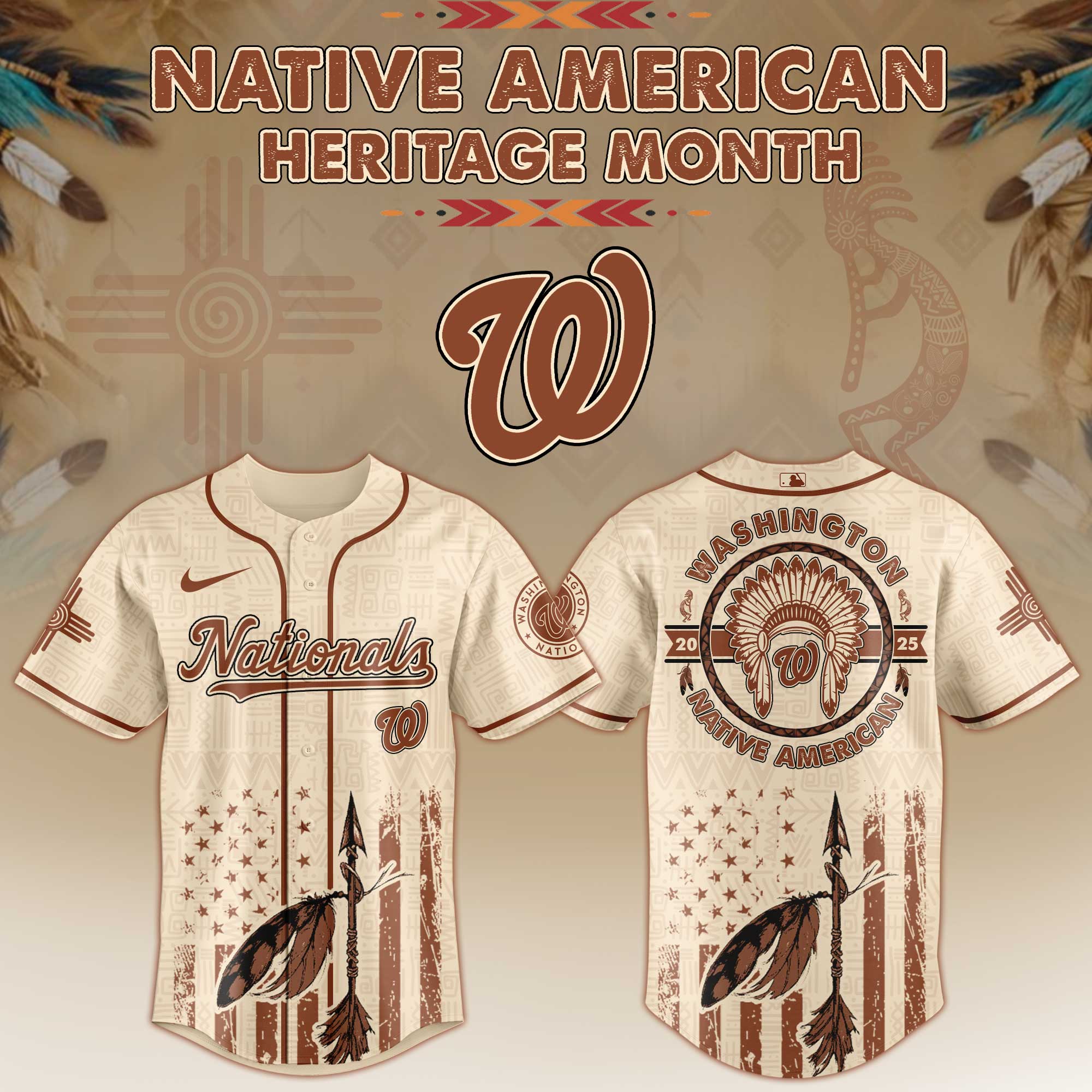 Washington Nationals Native American Heritage Month Jersey 2025