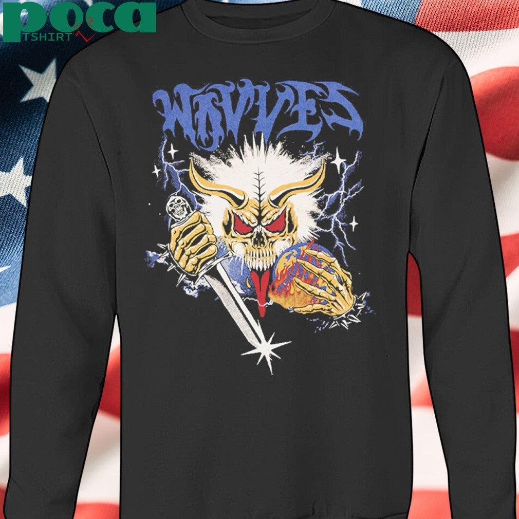 Wavves North American Summer Tour 2025 Merch Tee Skull Sword Unisex T-Shirt