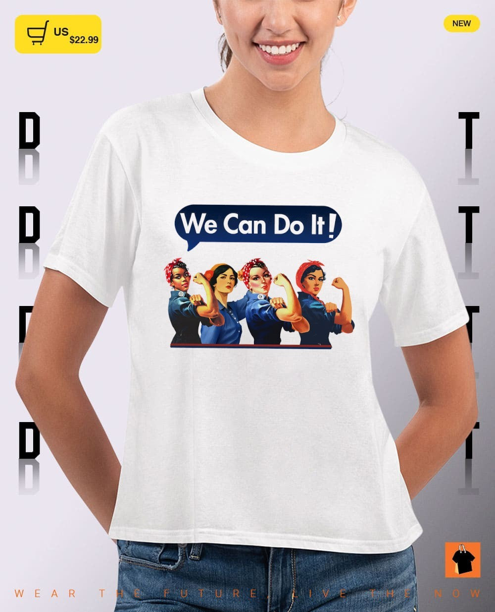 We can do it Rosie the Riveter Style Inclusive Feminist Women’s Rights Month shirt