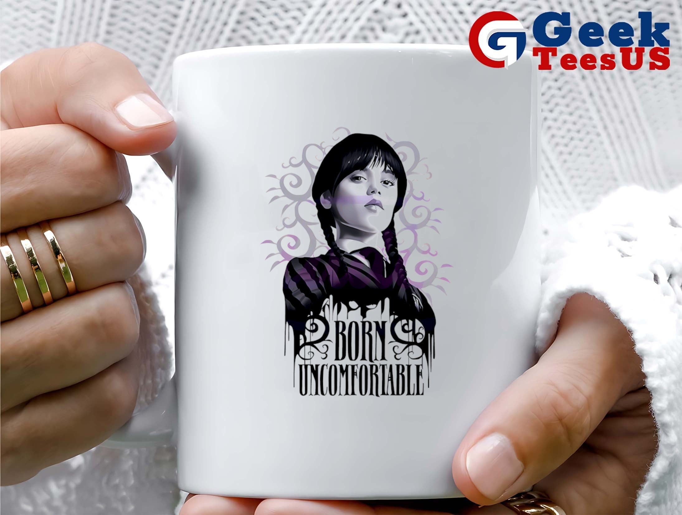 Wednesday Addams Born Uncomfortable shirt