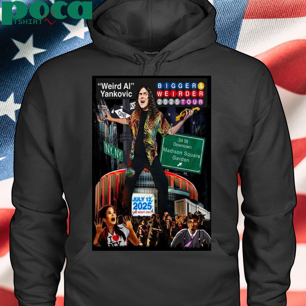 “Weird Al” Yankovic MSG Concert On July 12 2025 NYC Poster shirt