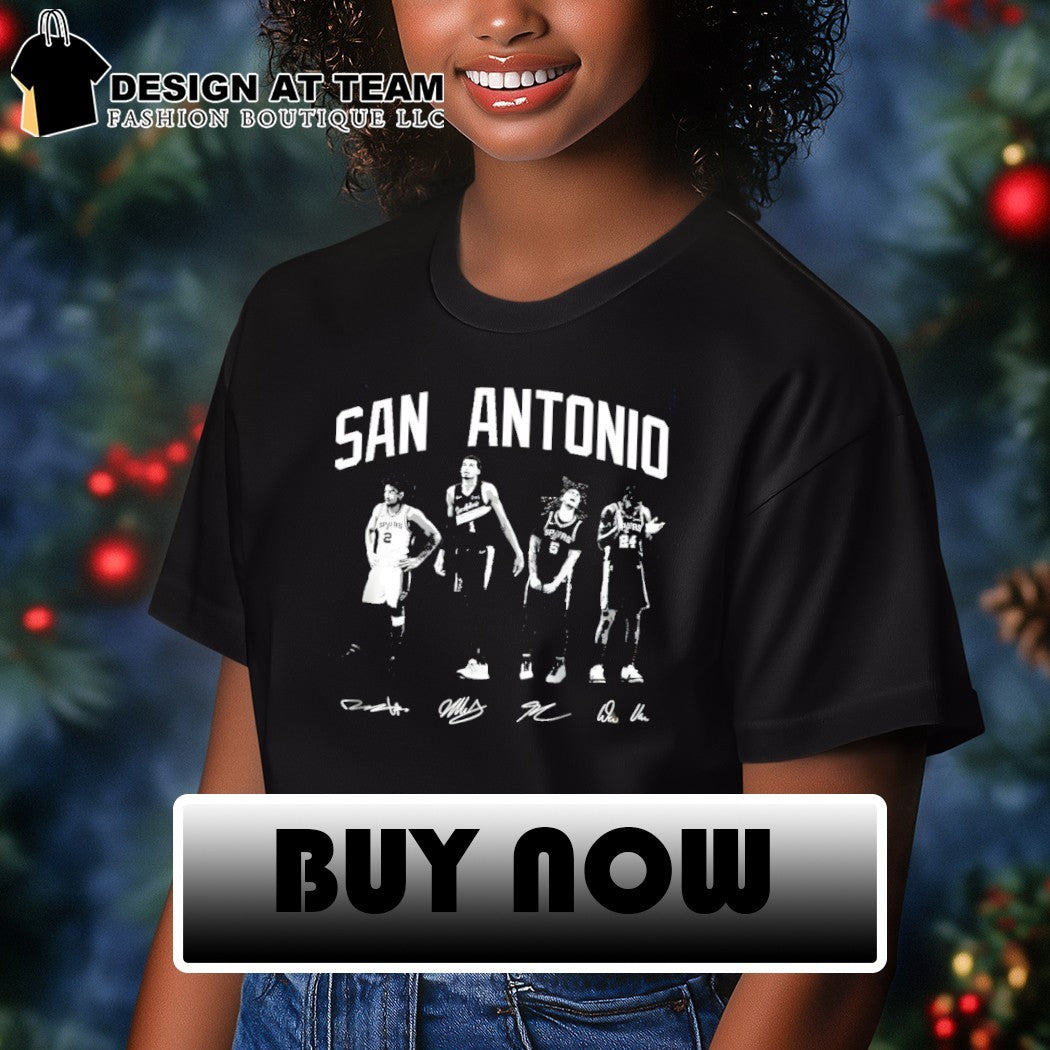 Wembanyama Dylan Harper Castle San Antonio Spurs Basketball signatures shirt
