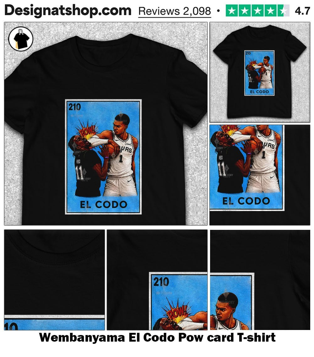 Wembanyama El Codo Pow card shirt