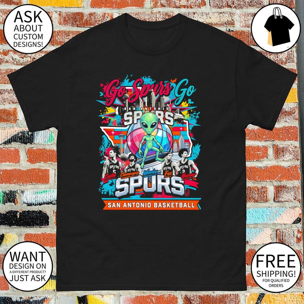 Wemby Castle Champagnie Fox Harper San Antonio Spurs Basketball Team Members 2026 Go Spurs Go shirt