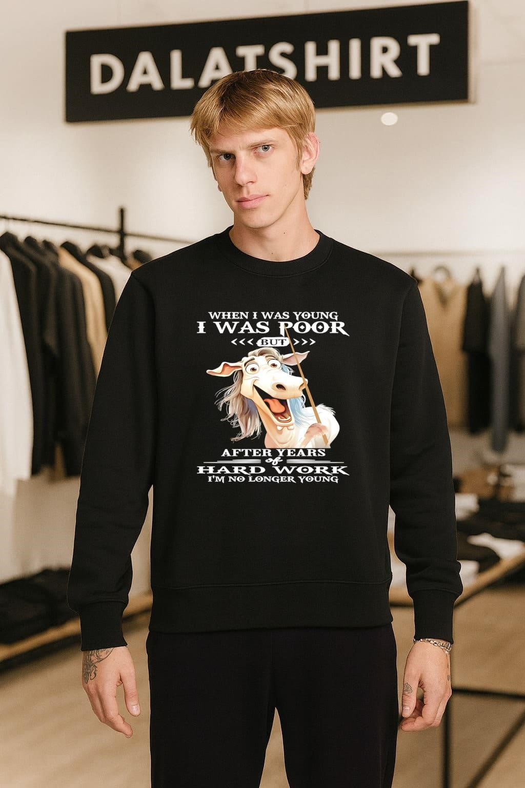 When I Was Young I Was Poor Hard Work Horse shirt