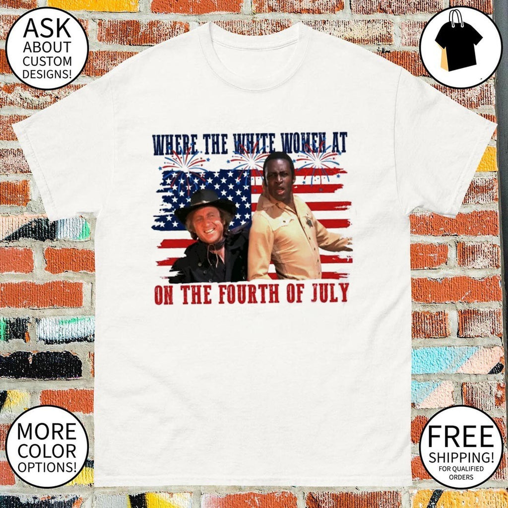 Where the white women at 4th Of July patriotic boxing shirt