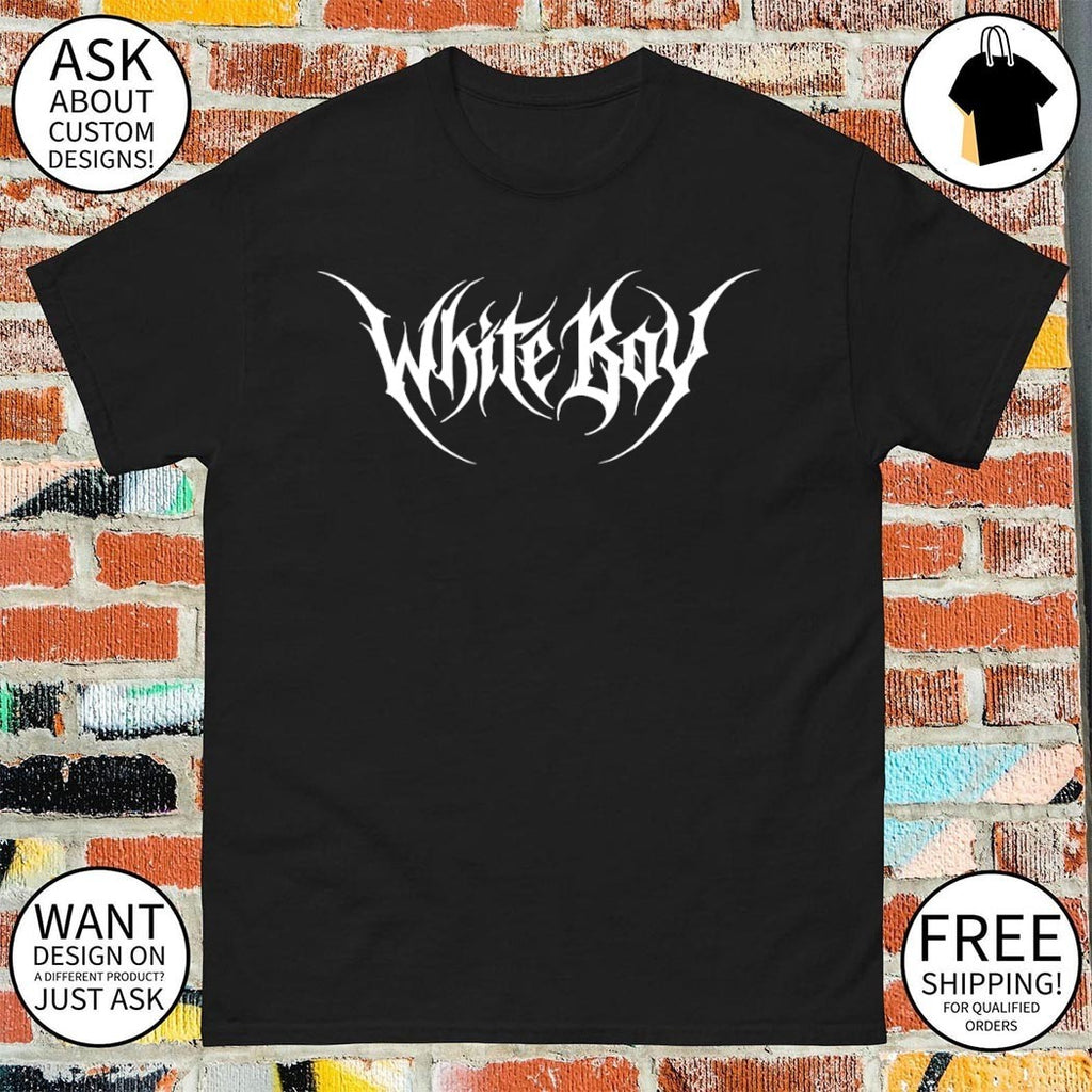 White boy heavy metal style shirt
