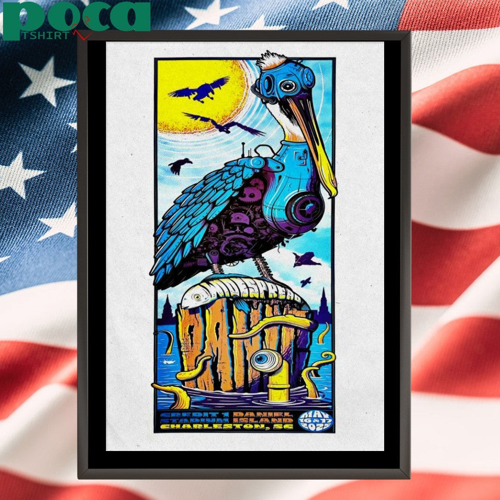 Widespread Panic 5 16-5 17 2025 Credit One Stadium in Charleston SC Poster shirt