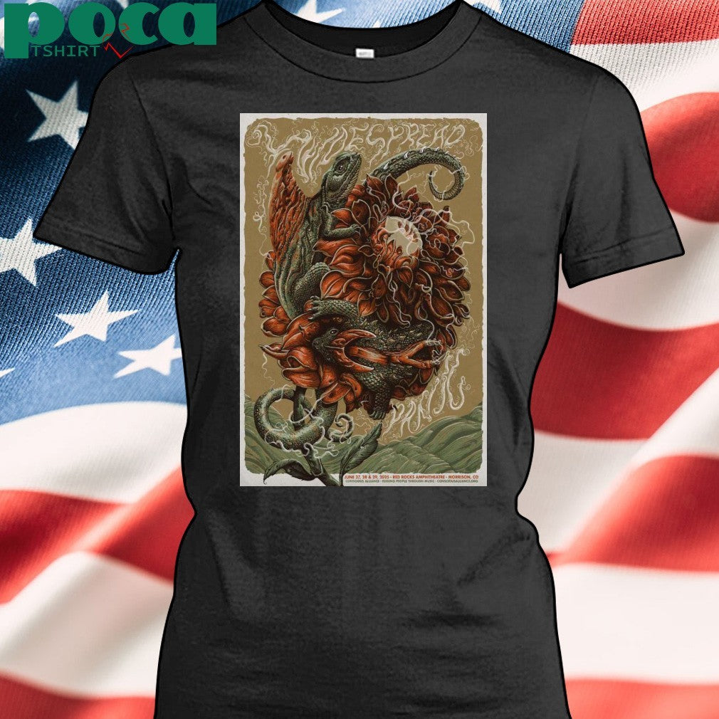 Widespread Panic At Red Rocks Amphitheatre On June 27-29 2025 Poster T-shirt