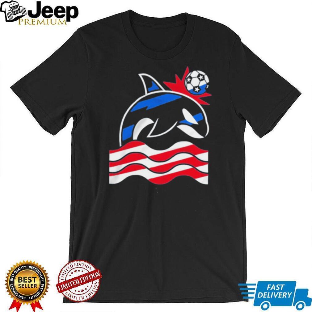 Wild Whale Stars and Stripes Simply Soccer shirt