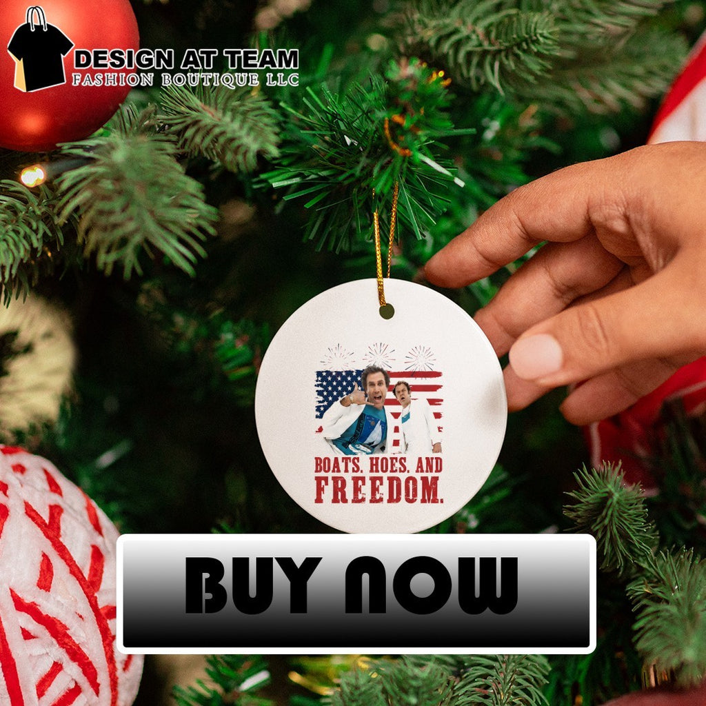 Will Ferrell John C Reilly Step Brothers Boats Hoes and Freedom American flag shirt