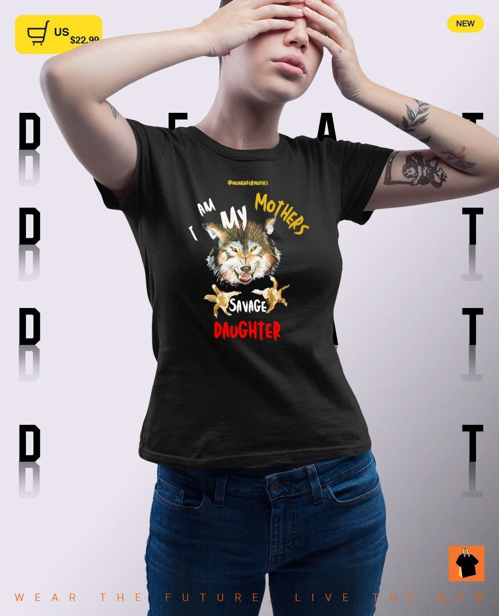 Wolf I am my mother’s savage daughter shirt