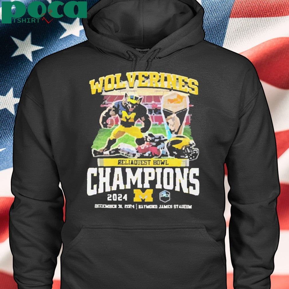 Wolverines Reliaquest Bowl Champions 2024 Mascot Shirt