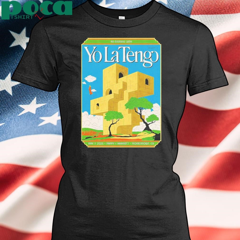 Yo La Tengo Poster For Show At Pioneertown California On May 7 2025 At Pappy And Harriet Classic T-Shirt