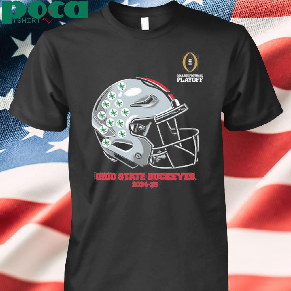 Youth College Football Playoff 2025 Ohio State Helmet T-Shirt
