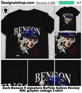 Zach Benson 9 signature Buffalo Sabres Hockey NHL graphic vintage shirt