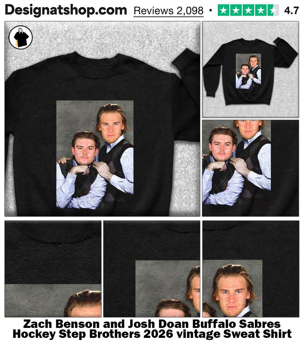 Zach Benson and Josh Doan Buffalo Sabres Hockey Step Brothers 2026 vintage shirt