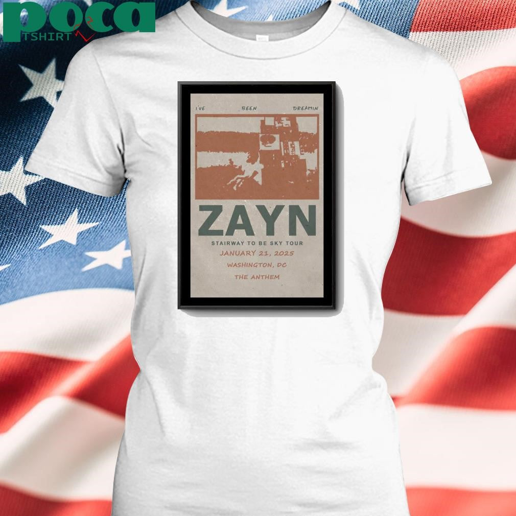 Zayn Washington DC The Anthem January 21 2025 Poster shirt