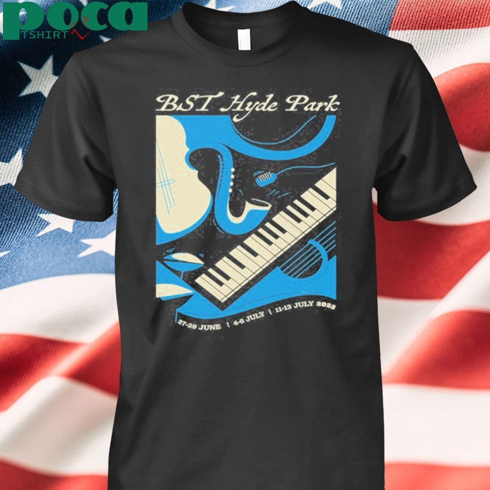 11-13 July 2025 London Piano Keys BST Hyde Park Shirt