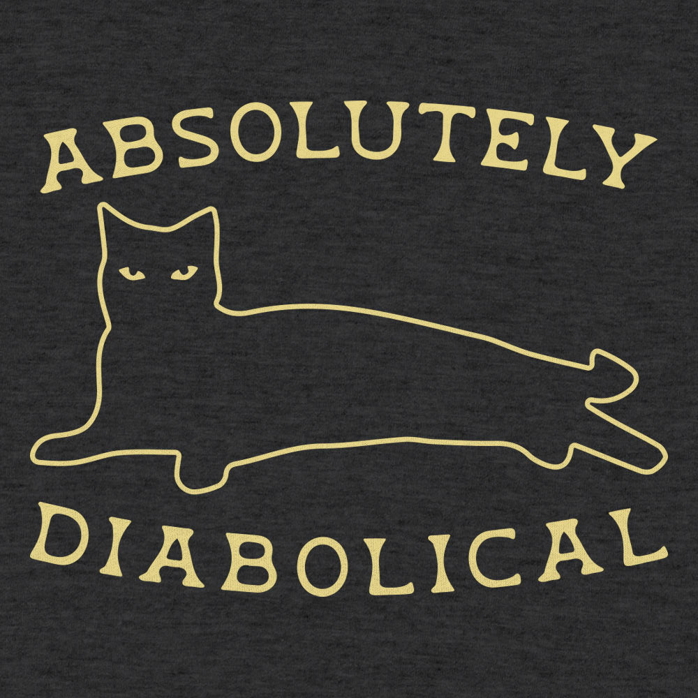 Absolutely Diabolical - Sneaky Black Cat Outline