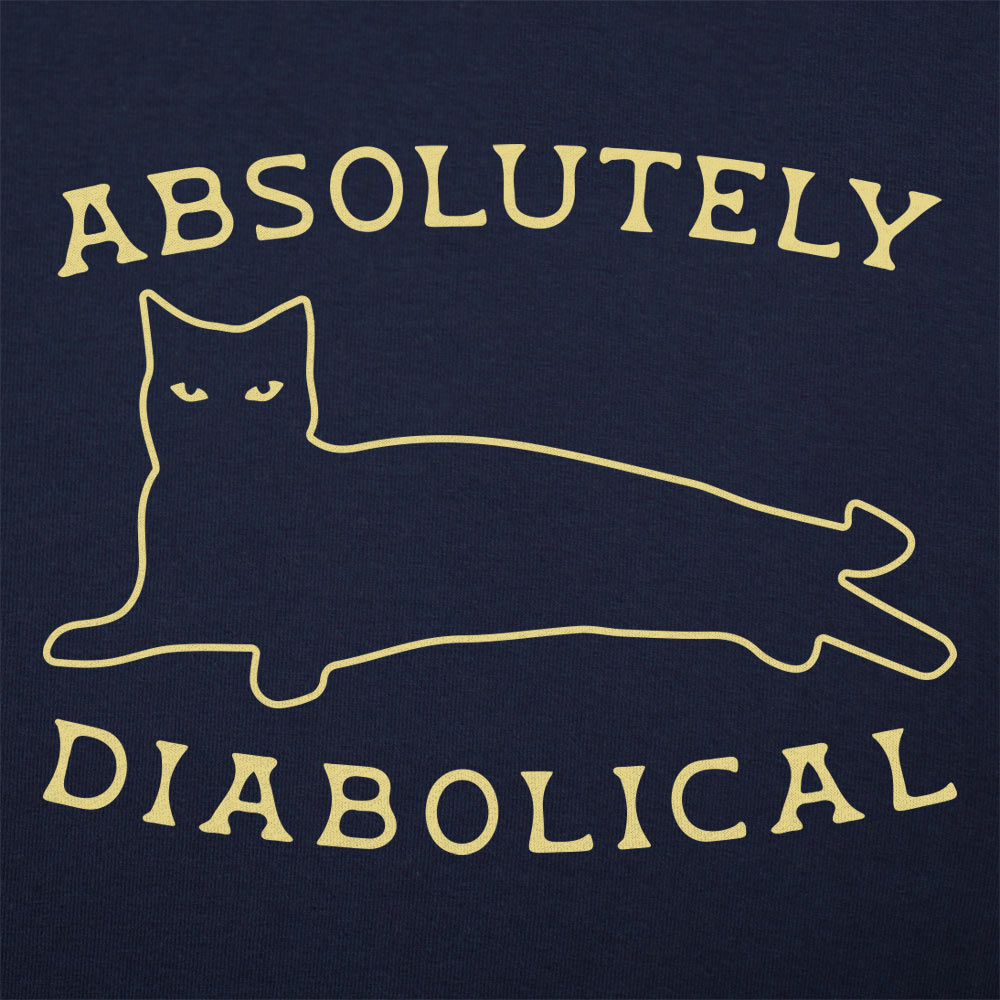 Absolutely Diabolical - Sneaky Black Cat Outline