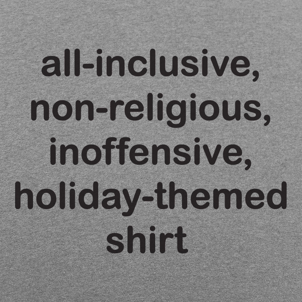 All-Inclusive Non-Religious Inoffensive Holiday Themed Design