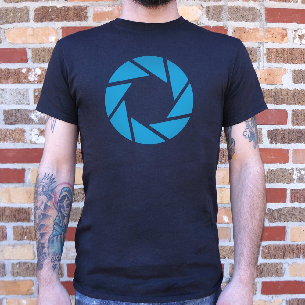 Aperture Labs Blue Camera Shutter Logo