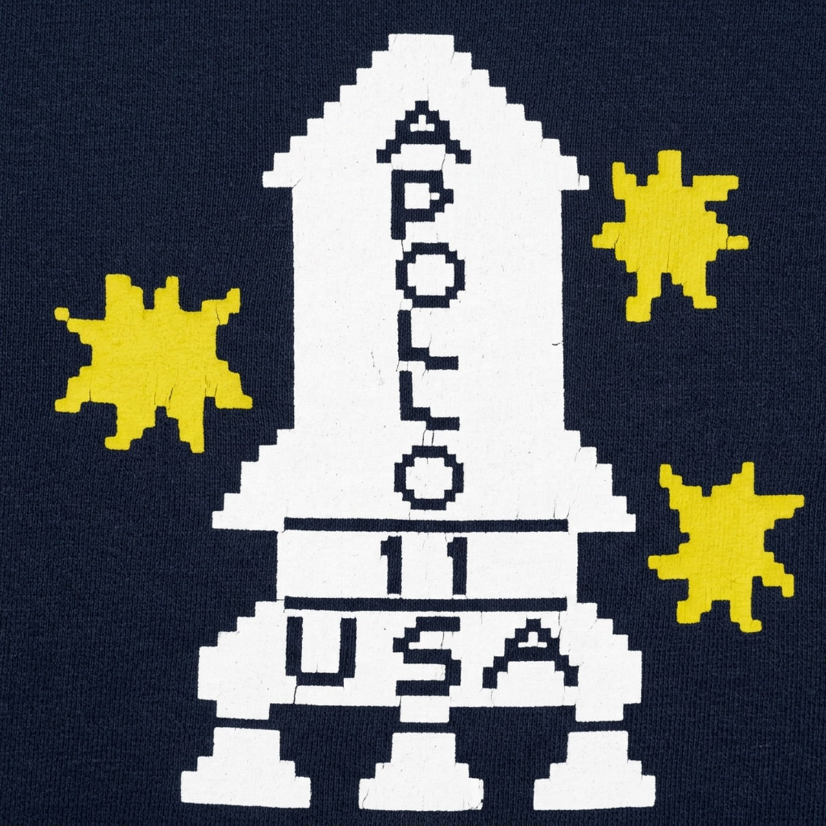 Apollo 11 Retro Pixel Art Rocket Ship