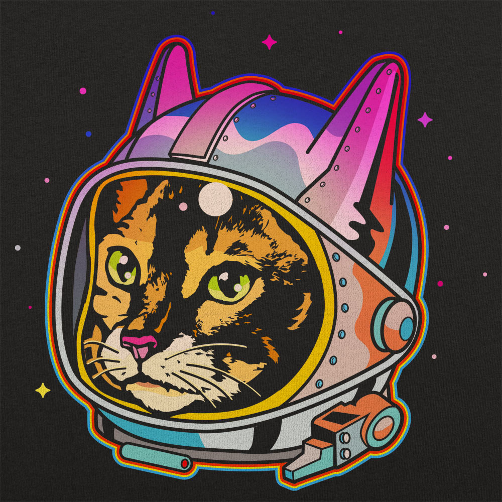 Astro Cat in Space Helmet Full Color