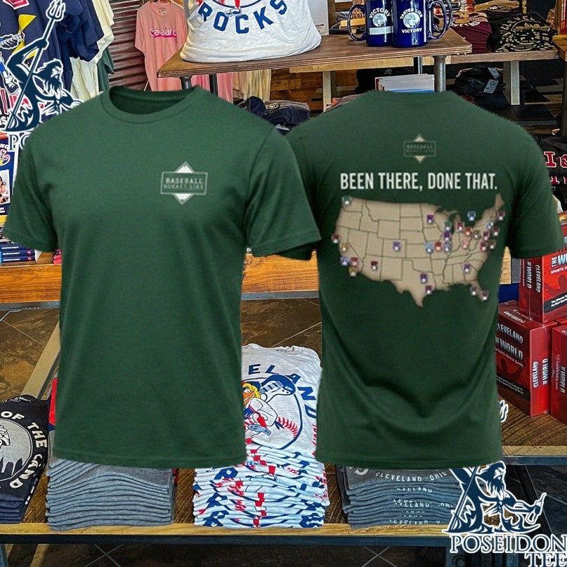 Baseball Bucket List Been There Done That T-shirt