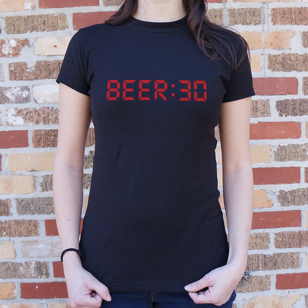 Beer 30 Digital Clock Beer Thirty