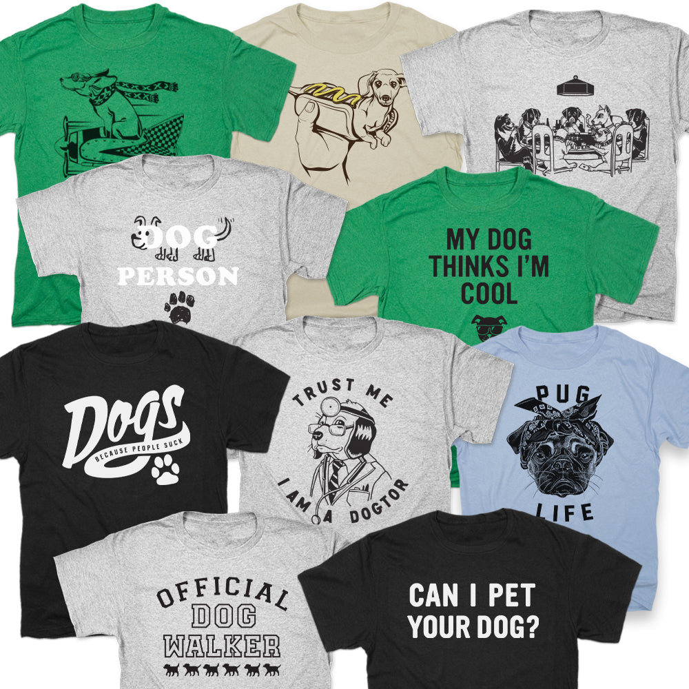 Dogs Bundle - 10 Funny Dog Lover Tees Pack