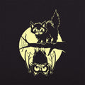 Black Cat and Bat Full Moon Halloween