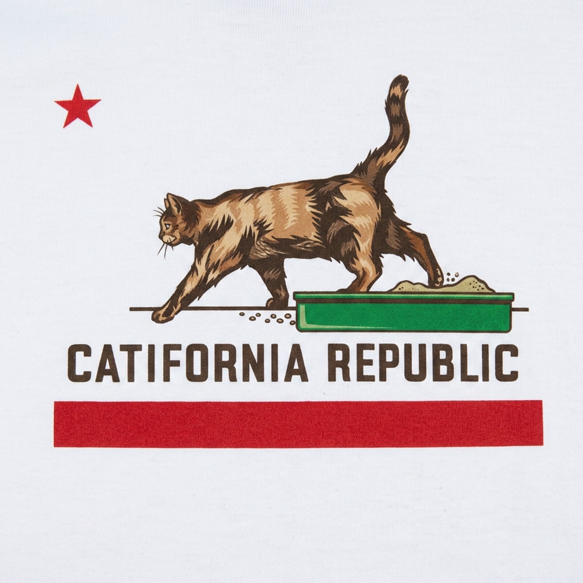 Catifornia Republic - California Flag Cat Parody