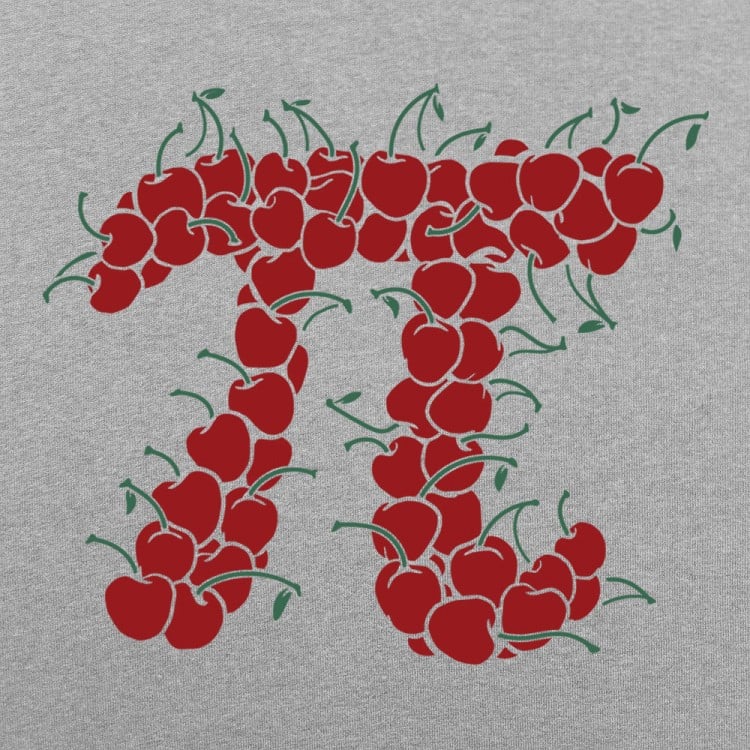 Cherry Pi - Pi Symbol Made of Cherries