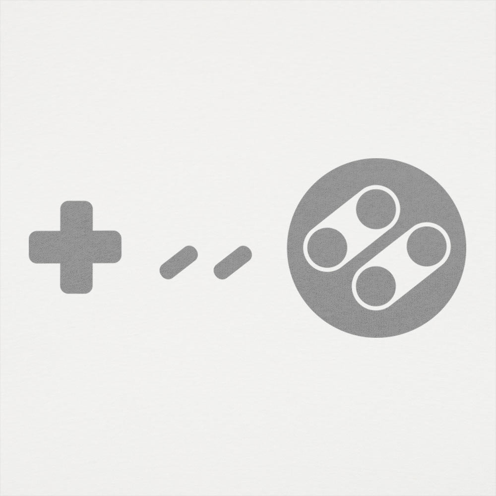 Retro Game Controller Symbols Graphic