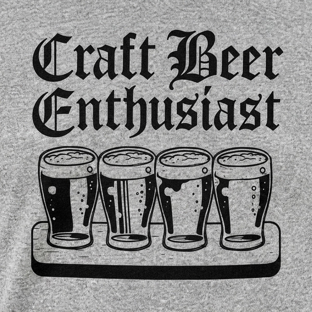 Craft Beer Enthusiast with Beer Flight