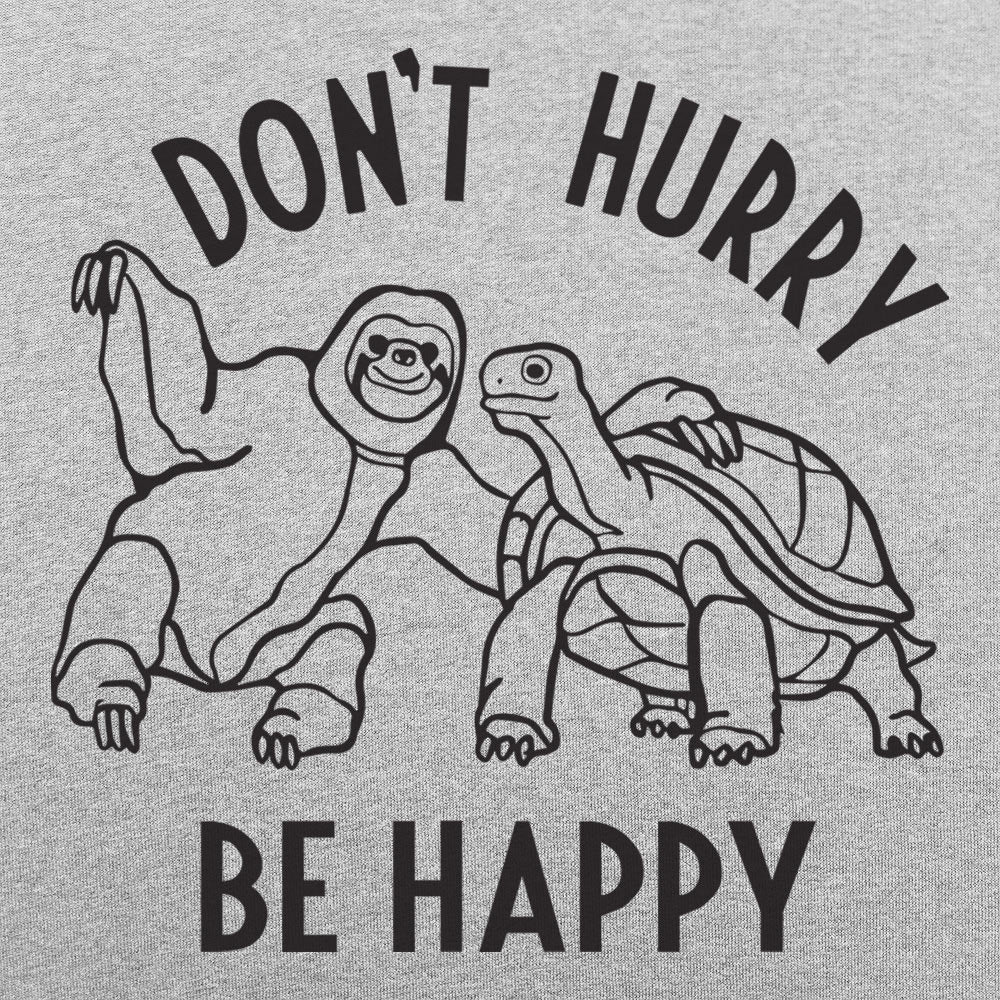 Don't Hurry Be Happy - Sloth and Tortoise