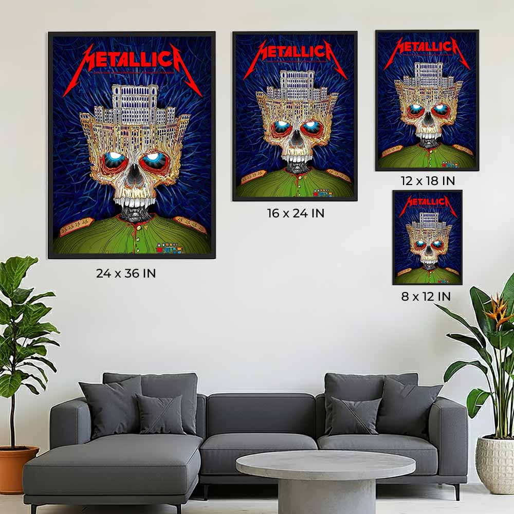 Metallica Bucharest Romania Arena Nationala May 13, 2026 Gojira and Knocked Loose by Matei Apostolescu Poster