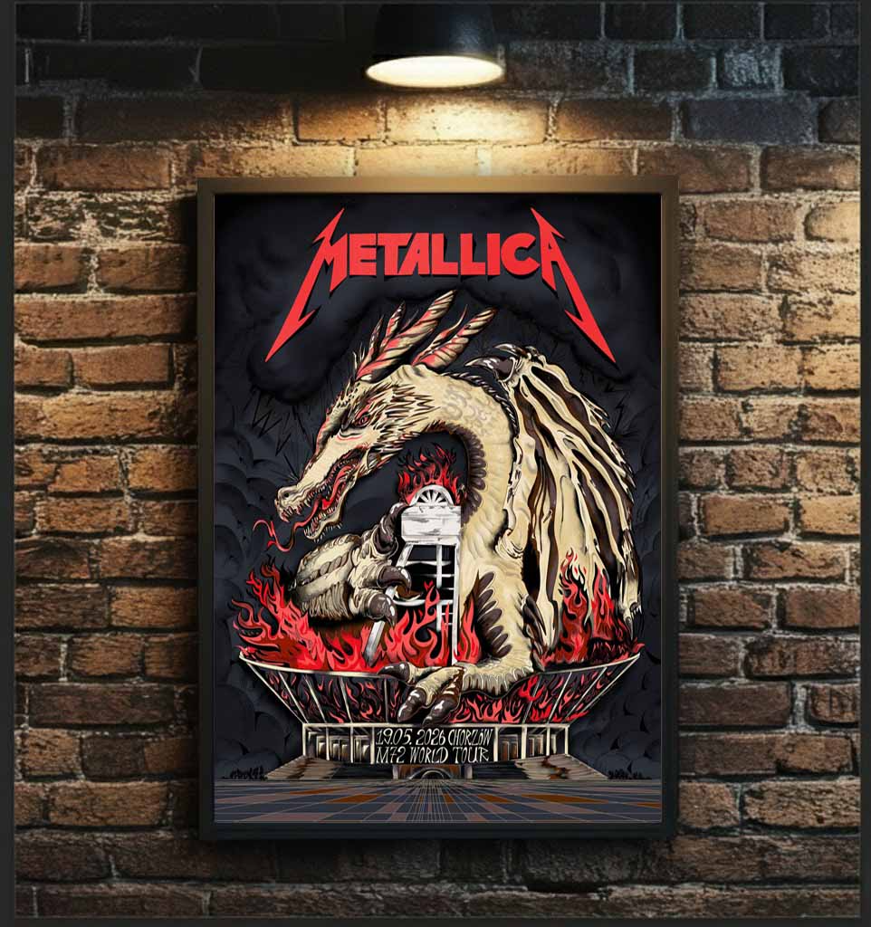 Metallica Chorzow 2026 Poster M72 World Tour by Karol Banach