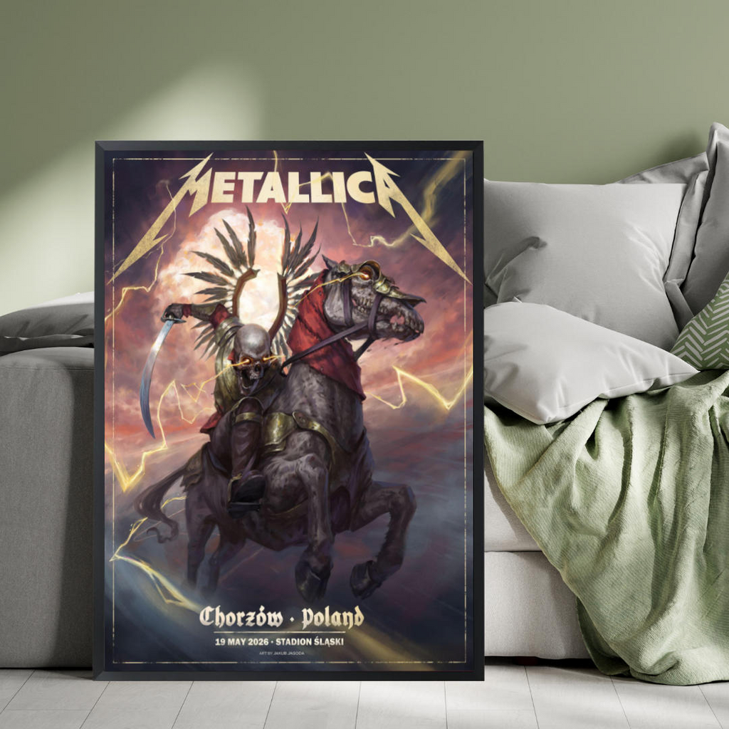 Metallica Chorzow Winged Hussar Poster – M72 Poland 2026 Art