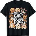 Girl Loves Dogs Unisex T-shirt, Sweatshirt, Hoodie (1)